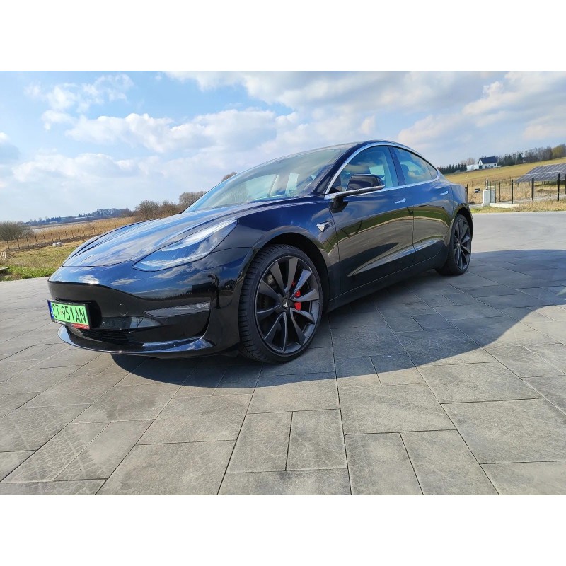 Tesla Model 3 Long Range czarna Performance 2019 Faktura 23%